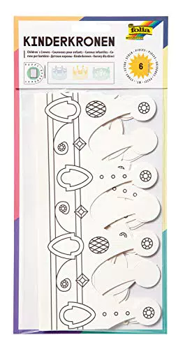 folia 23309 - Kinderkronen, aus Pappe, in 3 Formen sortiert