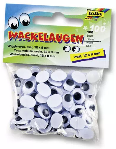 folia 751209 - Wackelaugen mit beweglicher Pupille, weiß