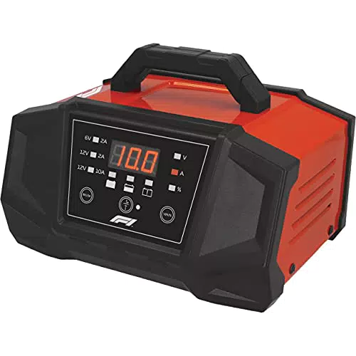 Formula 1 Mikroprozessor Batterie Ladegerät 10 Ampere für 6/12 V