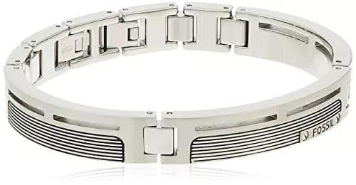 Fossil Armband Für Männer, Silbernes Edelstahlarmband