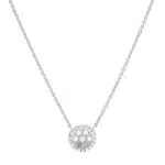 Fossil Halskette Für Frauen Sterling Silber, Länge: 40Cm + 2.54Cm + 2.54Cm Silber Sterling Silber Halskette