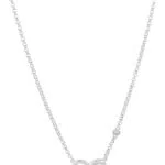 Fossil Halskette Für Frauen Sterling Silber, Maße: 420 mm + 50 mm Silber Sterling Silber Halskette
