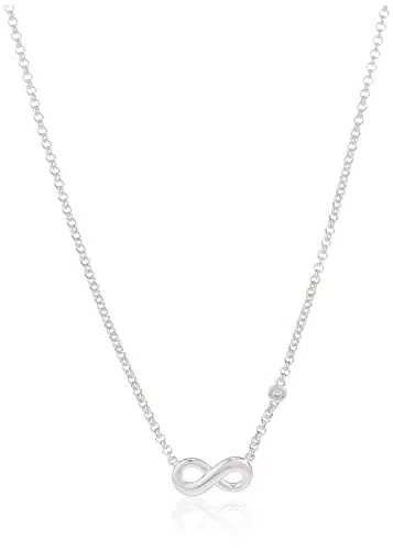 Fossil Halskette Für Frauen Sterling Silber, Maße: 420 mm + 50 mm Silber Sterling Silber Halskette