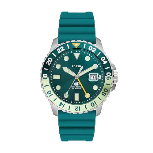 Fossil Herrenuhr Fossil Blue GMT Edelstahl, FS5992