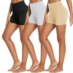 FOTOCITI 3er Pack Radlerhose Damen Kurz Shorts Damen High Waist Kurze Sporthose Damen Boxershorts Hotpants für Gym Yoga Sport