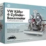 FRANZIS 67038 Volkswagen VW Käfer Boxermotor, originalgetreuer Motorbausatz des 4-Zylinder Käfer 1100 Motors im Maßstab 1:4