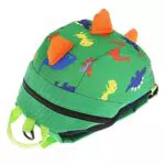 FTVOGUE Kinder Dinosaurier Muster Kinderrucksack niedlichen Bonbon Farbe Leinwand Schultasche Sicherheitsrucksack mit Zugseil