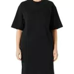 G-STAR RAW Damen Boxy U Tee Kleid, Schwarz, M