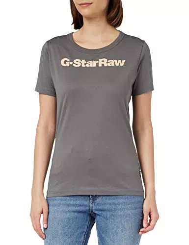 G-STAR RAW Damen GS Graphic Slim Top, Grau, XS