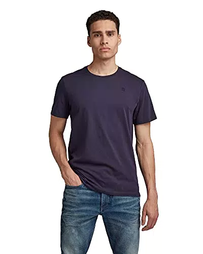 G-STAR RAW Herren Base-S T-Shirt, Blau, L