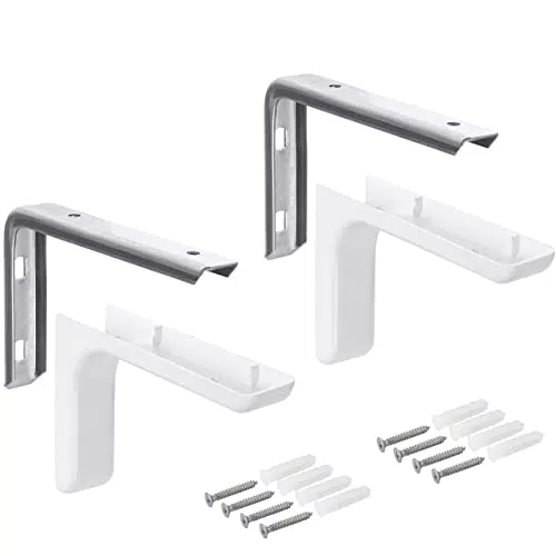 Gedotec Regalkonsole Metall Regal-Bodenträger für Wand-Montage - LEON