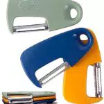 Gemüseschäler Set, Camping Küchenhelfer Stapelbarer Schäler für die Campingzubehör