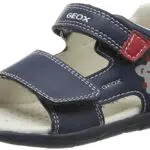 Geox Baby-Jungen B TAPUZ Boy Sandal, LT Navy/RED