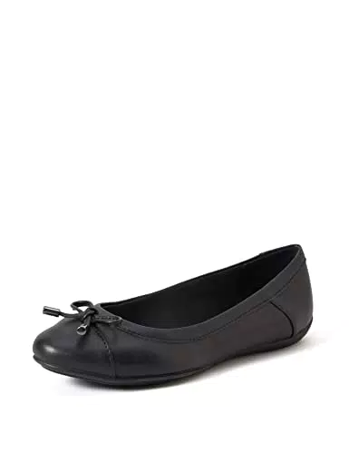 Geox Damen D Charlene C Ballerinas,Schwarz