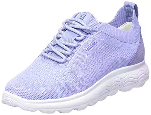 Geox Damen D SPHERICA Sneaker, LT Violet
