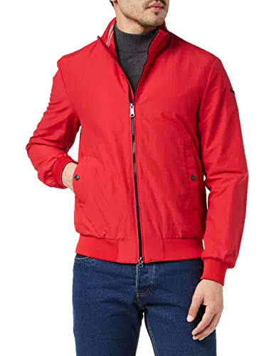 Geox Herren M Vincit Bomber JKT I Bomberjacke, Rot, 50