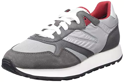 Geox Herren U VICENDA Sneaker, LT Grey/Grey