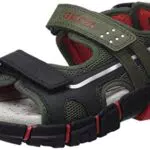Geox J DYNOMIX Boy Sandal, Military/RED