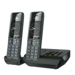 Gigaset COMFORT 520A Duo - 2 Schnurlose DECT-Telefone mit Anrufbeantworter - Elegantes Design - beste Audioqualität mit Freisprechfunktion - Anrufschutz - Adressbuch 200 Kontakten