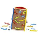 Goki 53830 Murmelbahn Pinball aus Holz/Kork/Metall