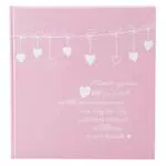goldbuch 15132 Babyalbum Poetry Pink, 30 x 31 cm, Baby Fotoalbum mit 60 weiße Blankoseiten