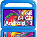 GOODTEL Kinder Tablet Android 13 7-Zoll, 7GB RAM+64GB ROM