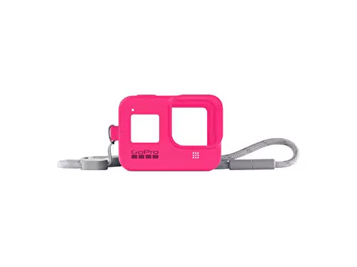 GoPro Hülle + Trageband für HERO8 Black - Electric Pink Rosa