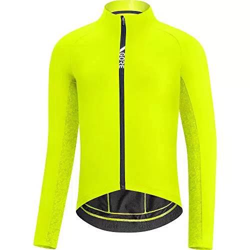 GORE WEAR Herren Thermo Fahrrad-Trikot, C5 Neon-Gelb/Grün