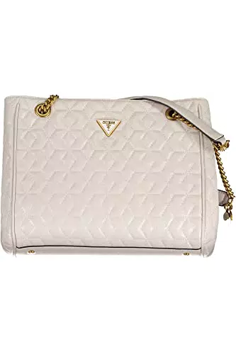 Guess Elenia Schultertasche hellgrau
