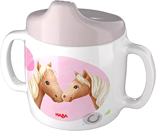 HABA 305696 - Trinklerntasse Pferde, 1 Stück