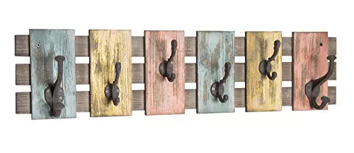 HAKU Möbel 13909 Wandgarderobe, Holz, Vintage, 11 x 81 x 20 cm