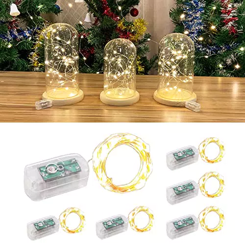 Halloween deko, Led lichterkette mit batterie, Warmweißes Licht und Flimmersteuerung
