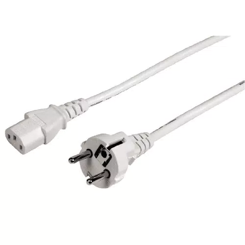 Hama Netzkabel für Kaltgeräte 5 m Kaltgeräte-Anschlusskabel weiß
