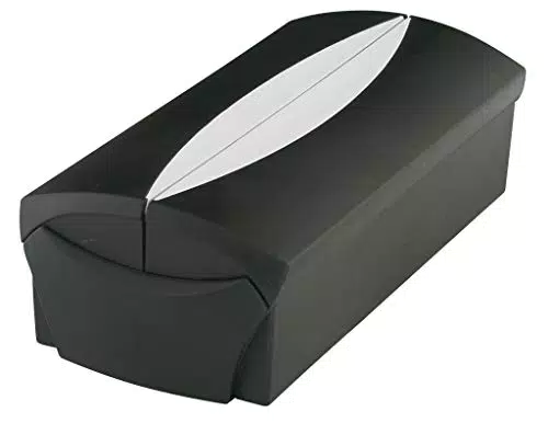 HAN Visitenkartenbox VIP, modernes Design mit patentiertem Deckel für 500 Visitenkarten und 1 zusätzliches Visitenkarten-Etui Go VIP