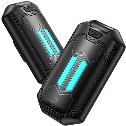 Handwärmer Elektrisch Split 2er-Pack 6000mAh, OUTJUT Tragbare Taschenwärmer 3 Heizmodi Wiederaufladbar Handwärmer Ideal Warmes Geschenk für Outdoor Sport