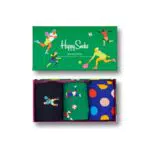 Happy Socks 3-Pack Sports Socks Set, farbenfrohe und fröhliche