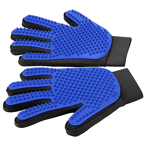 Haustier Handschuh Sanfte Fellpflegehandschuh Effizienter Handschuh Massagehandschuh mit verbessertem Fünf-Finger-Designperfekt für Hunde und Katzen