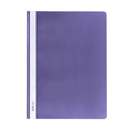Herlitz 10386951 Schnellhefter A4 PP mit transparentem Vorderdeckel