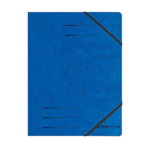 Herlitz 11387180 Eckspanner A4 aus Quality-Karton, blau