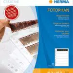 HERMA 7761 Fotophan Negativhüllen DIN A4 transparent für Kleinbild-Negative im Format 35 mm mit Sicherheitslasche und Eurolochung