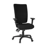 hjh OFFICE 702100 Profi Bürostuhl Zenit HIGH Stoff Schwarz Drehstuhl ergonomisch