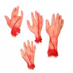 Homoyoyo Horror Deko Halloween- Dekoration Haunted House Scary Fake Bloody Broken Severed Hand Fake Arm Body Streich Party Requisiten für Halloween Decor Party Skelett Deko