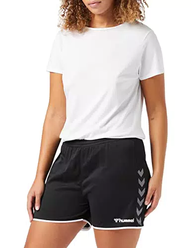 hummel Damen Hmlauthentic Poly kvinde Shorts, Black/White