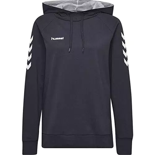 Hummel Damen Kapuzenpullover Go Cotton Hoodie Woman 203510 Marine S