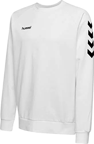 hummel Herren Hmlgo bomuld Sweatshirt, Weiß, L EU
