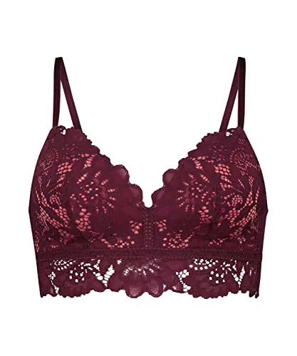 Hunkemöller Vorgeformter Longline BH ohne Bügel Shiloh - Zinfandel - 75D