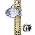 HUNTER MODERN ART LUXUS Katzenhalsband, Kunstleder, Strasssteine