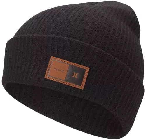 Hurley Herren M Northridge Beanie, schwarz, Einheitsgröße