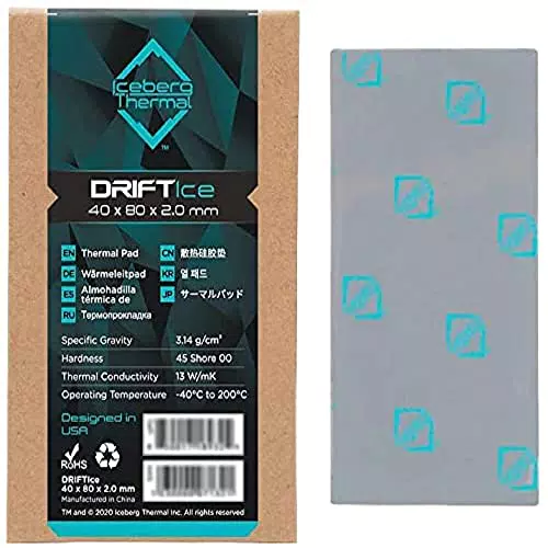 Iceberg Thermal Driftice Thermo-Pad, 80 mm x 40 mm x 2