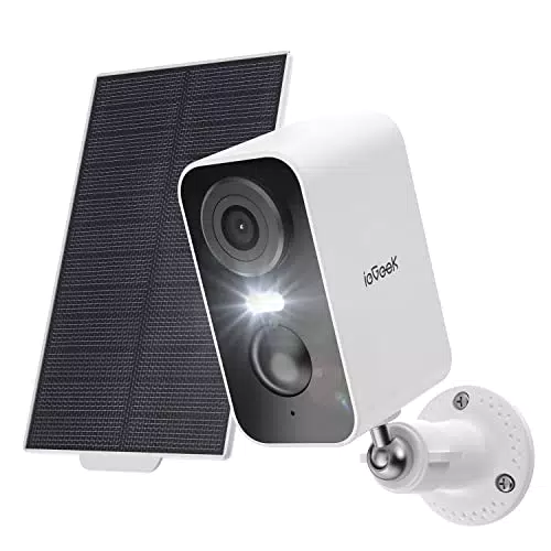 ieGeek 2K Überwachungskamera Aussen Akku Solar, 5200mAh Akku Kamera Überwachung Aussen WLAN